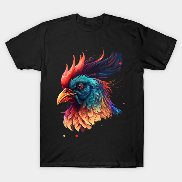 rooster T-Shirt by a cat cooking